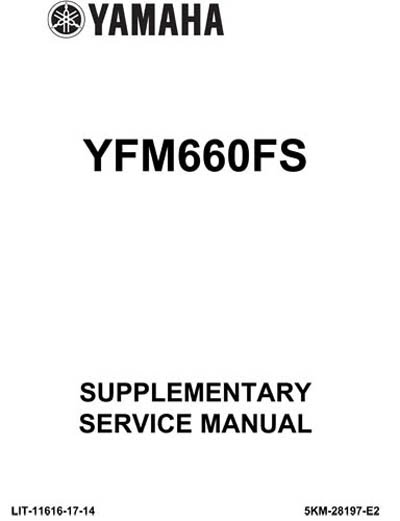 Yamaha Yfm 600 Grizzly Service Manual